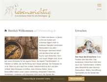 Tablet Screenshot of lebensrichtig.de